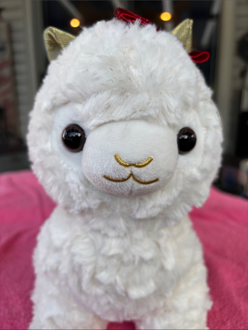 “snuggle buddy Australia” White hat and hug Llama